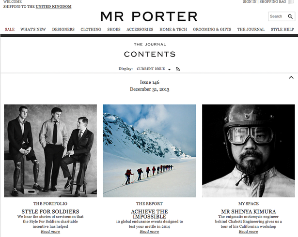 mr porter the total retail